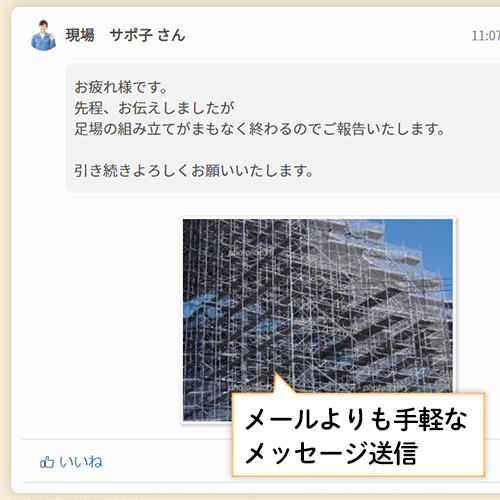 メッセージの投稿